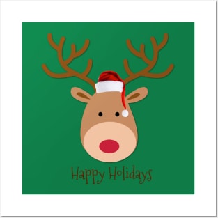 Christmas Reindeer Posters and Art